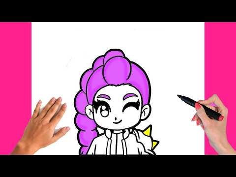 KPop Demon Hunters Rumi Drawing EASY For Kids 💖