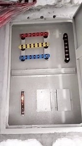 DB box installed with proper busbar alignment | 3 phase Electrical DB box installation | Steel db box installation with busbar | #engineering #electrica #electric #fbreels EEE World | EEE World