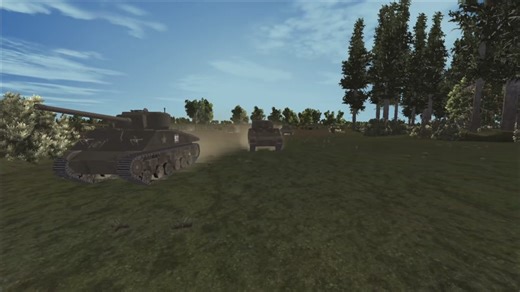 Tanks rolling from a Forward Base to Battle in WWII Online - Start playing for Free at wwiionline.com #wwiionline #tanks #army #wargaming #fps #fyp