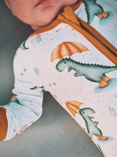 Rainy Day Dino Print: Embrace Spring Thunderstorms