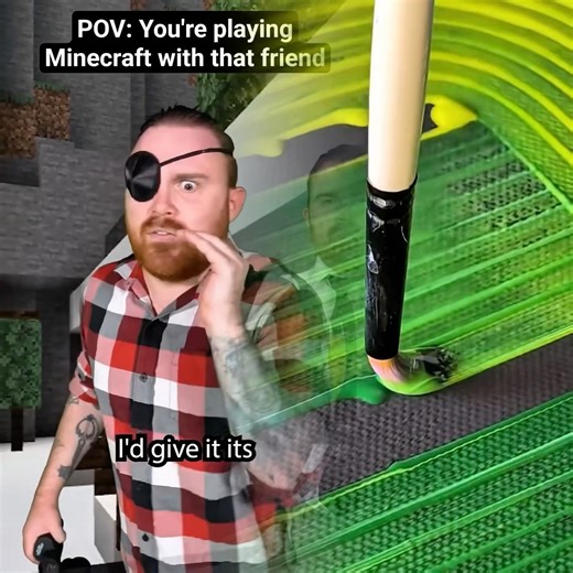 When Your Friend is a Pro Builder in Minecraft 2