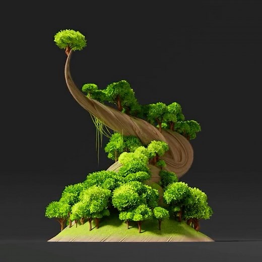 80 Level on Instagram: "@maisam.hosaini demonstrated a cool procedural twisted tree trunk made with Blender's Geometry Nodes. Follow the link in bio to learn more. . Want to get noticed? Register on our Talent platform and publish a portfolio page to get featured 80.lv/talent . . . . . #80LVRFP #3d #3dart #3dartist #artist #art #conceptart #inspiration #cgart #dailyart #illustration #digitalart #instaart #gamedev #indiedev #design #blender3d #b3d #blender"