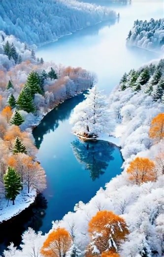 Screen Saver Snow Scene ❄️ | A Silent Winter Dream in Moonlight