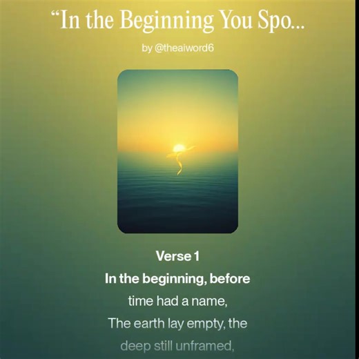 In the Beginning: A Musical Reflection on Genesis 1
