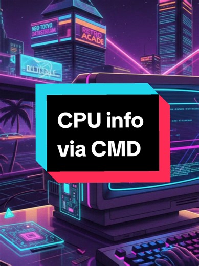 Check CPU model in Windows ! #windows #cmd #techtok #fyp #pctips