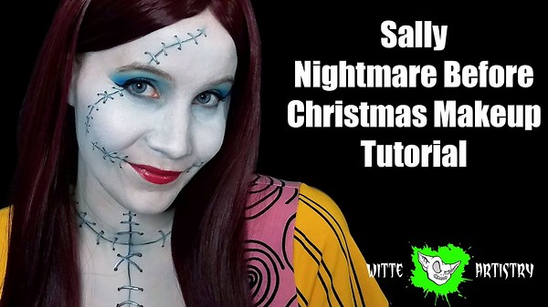 Sally Nightmare Before Christmas Halloween Makeup Tutorial