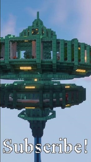 I Built an Epic Space Station in Minecraft #shorts
