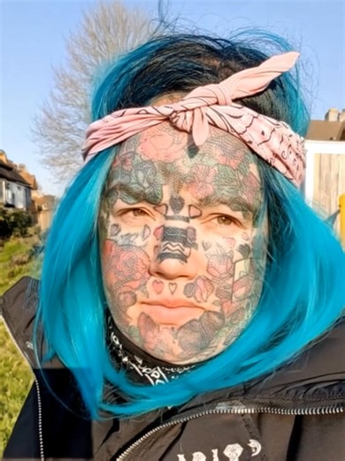3.3K views · 17 comments | Her entire body is covered in tattoos from head to toe.  This 5️⃣6️⃣-year-old tattoo lover recently revealed what she looked like before her incredible transformation!  Despite her bold look, she struggles to find work as businesses refuse to hire her.  Curious to see her amazing makeover and learn more?  Check the top comment for the full story and photos! ⬇️⬇️⬇️ | Find out everything | Facebook