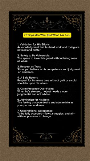 Silent Needs of Men: The Truth They Won’t Say Out Loud