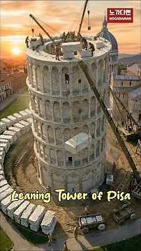 피사의 사탑 건설 과정 Why Does the Leaning Tower of Pisa Tilt? Ultra Realistic Construction Reconstruction