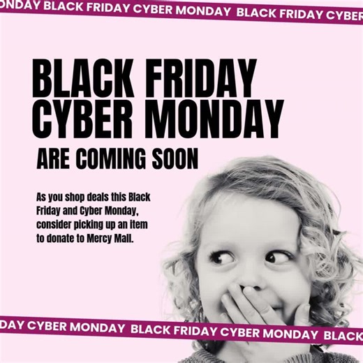 Black Friday and Cyber Monday are officially here, and as you browse the sales, we invite you to shop with purpose. If you find great deals on clothing, toys, housewares, or baby items, consider picking up an extra item to donate to Mercy Mall. These simple additions can make an enormous difference for families starting over or navigating tough seasons. If you spot an amazing deal, feel free to share it with us. Together, we can turn holiday shopping into an act of generosity. https://mercymallv