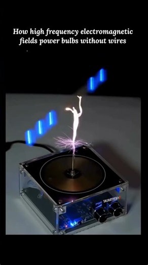 This Bulb Glows WITHOUT Wires! 😱⚡ How Wireless Electricity Works #sciencepassion #youtubeshorts