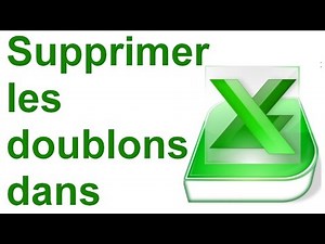 Supprimer les doublons dans un fichier Excel