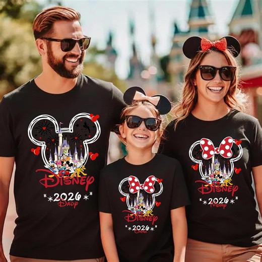 Custom Disney 2026 Shirt,disneyland Castle 2026 Shirts,disneyworld Tshirt,disney 2026 Trip Shirt, Disney Family Matching Shirt,disney Tee