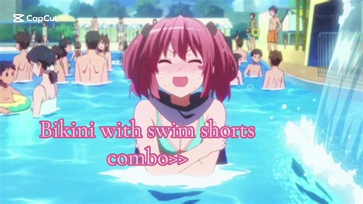 Estilo de bikini con shorts de baño para la piscina