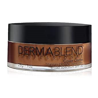 Dermablend Cover Crème Full Coverage Foundation Makeup, Hydrating Cream Concealer for Dark Circles and Blemishes, Maximum Coverage with Mineral Sunscreen SPF 30, 1 OZ