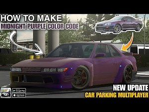 How To Make Midnight Purple Color Code || Car Parking Multiplayer New Update
