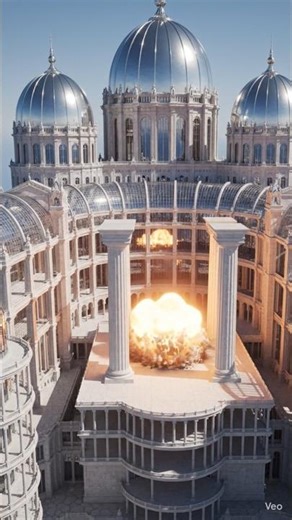 Luxury Palace Destroyed by Huge Bomb Blast | Cinematic 4K Destruction