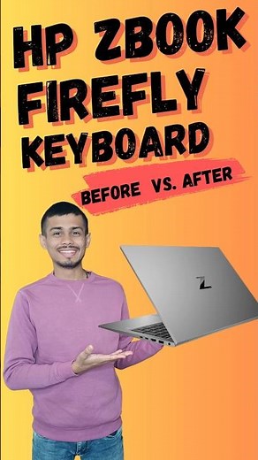 HP Zbook Firefly keyboard not working?? | Keyboard situation {before & after} #shorts #keybaord