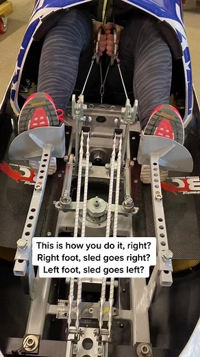 @kailsarmbruster shows us how to steer a bobsled. Left foot pedal make... | bobsledding | TikTok