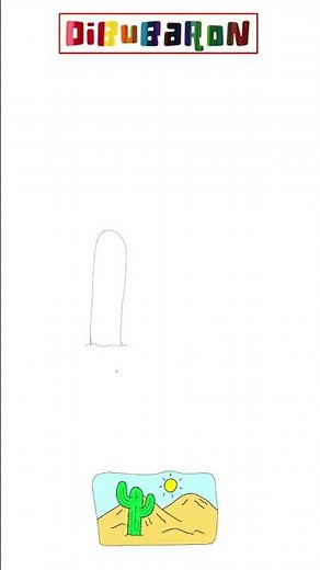 Drawing a desert step by step