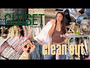 EXTREME closet clean out + organize with me for 2026 (decluttering, organizing, selling.. my closet)