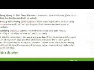 How to Trigger a Scroll Event in an iFrame Using JavaScript