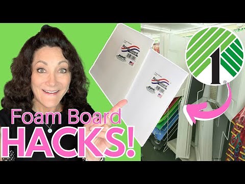 MUST SEE Dollar Tree Foam Board HACKS You’ll LOVE