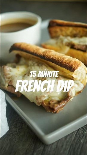 15-Minute French Dip Sandwich | Easy Gourmet Dinner Hack (No Crock-Pot!)