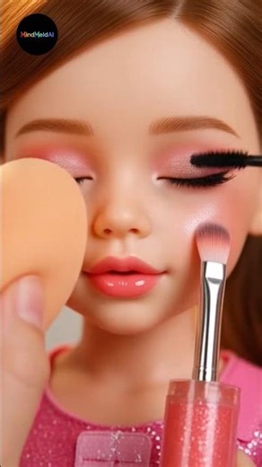 Doll Makeover ASMR | Fast Transformation #asmr #youtubeshorts #doll #makeover #ytshorts #brainrot