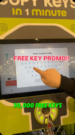 Remi aimer on Instagram: "Google minuet key. Find a kiosk (usually in Walmart or Home Depot! Type in the coupon code found in the video and get a free key!! Code is still working we just got our free key! They have 30,000 free keys to give away nation wide! Share this with someone who will give you a key to their house! #FreeStuff #freekey #canadiandeals #dealsincanada #relationshiptips"