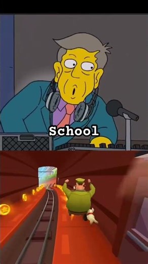 School Train! #funny #thesimpsons #shorts