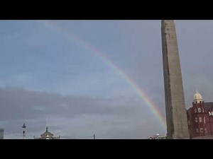 Rainbow Blackpool ,Day after storm Debi
