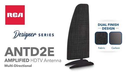 Cut the cord without sacrificing style with the RCA ANTD2E designer antenna – enjoy your favorite local HD channels for free while it quietly blends into your living room instead of looking like tech clutter. Its advanced design is built to pull in more crystal-clear channels, even in challenging reception areas, so sports, news, and prime-time TV look and sound their best. It’s a perfect partner for your streaming setup and a reliable backup when cable or satellite goes out. | RCA Antennas