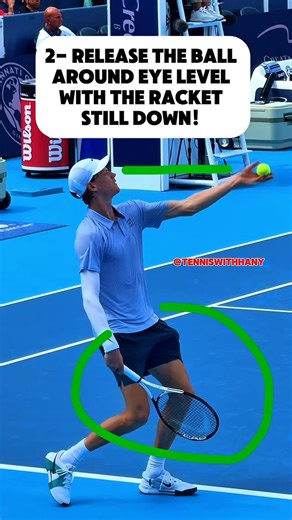 Hany Saad | CHICAGO TENNIS COACH🎾 on Instagram: "Copy these things from Jannik Sinner! 🔥 If you still struggling with the serve, Comment or dm “ serve “ and I’ll help you fix it! 💪🏼 Follow for more! @tenniswithhany #tennis #tennisserve #janniksinner"