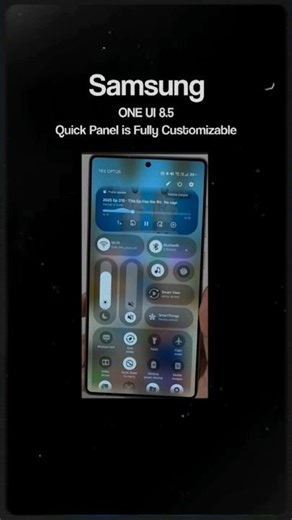 Samsung One UI 8.5 – Fully Customizable Quick Panel! 🔥 | Next-Level Personalization 2025"