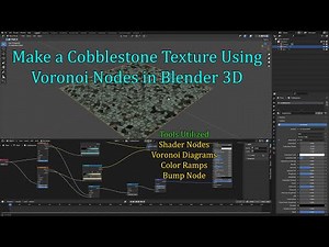 Procedural Cobblestone Texture Using Voronoi Nodes in Blender Tutorial