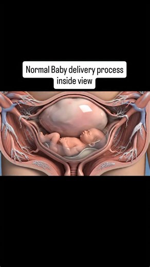 Doctor Esha on Instagram: "Normal Baby delivery process insideview#process #human #anatomy #foryoupage #delivery"