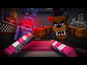 I'm spending the night in Minecraft VR with horror FNAF mods