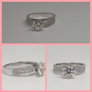 Double band Engagement Ring | Via's Handcrafted Jewelry