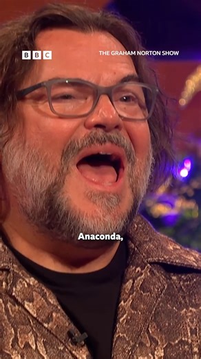 The Graham Norton Show on Instagram: "Jack Black creates an 'Anaconda' theme song 🐍 #JackBlack #Anaconda #GrahamNorton #TheGrahamNortonShow"