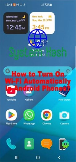 How to Turn On Wi-Fi Automatically in Android Phones?