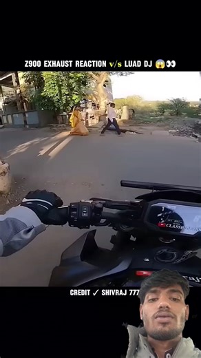 Z900 EXHAUST REACTION vs LUAD DJ 😄 #motovlog #funny #rider #reaction #kawasaki10r #Z900 #dirtroad