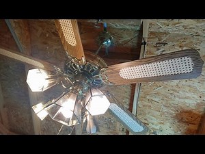 1980's Moss Heirloom Deluxe 52" ceiling fan