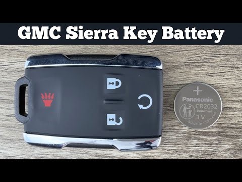 2019 - 2023 GMC SIERRA Key Fob Battery Replacement - How To Change Replace Remote Batteries DIY