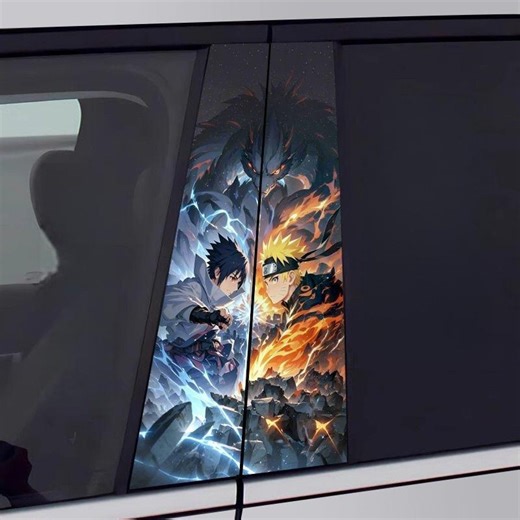 Naruto Anime Car Window Decals, Naruto B-pillar Stickers, Waterproof Vinyl Car Decorations, Gifts for Anime Fans. - Etsy