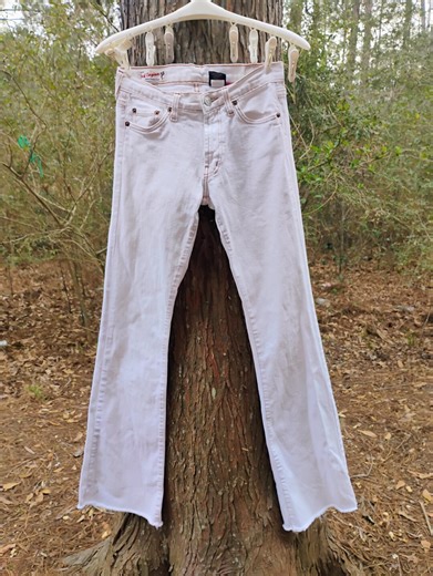 Vintage Red Engine Jeans White Flare Low Waist Made in USA Size 25 80s 90s Y2k - Etsy