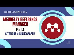 Inserting Citations and Bibliography using Mendeley