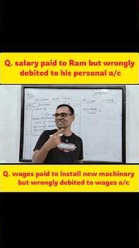 rectification of accounting errors || accounting error class 10 || #accountclass10