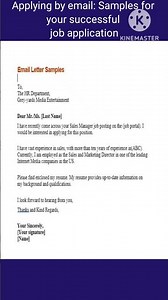 Applying by email: Samples for your successful job application |e-mail writing #job #shorts